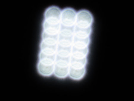 Glowing light bulbs on a black background. 3d rendering.