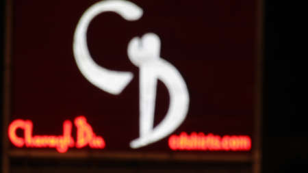 Blurred background of the logo of the German football club CHI