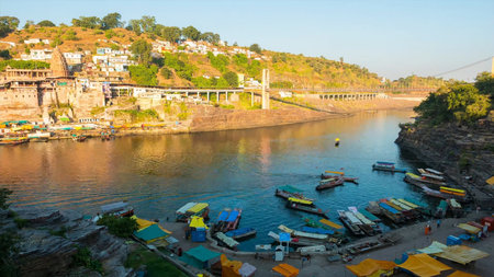 Panoramic view of Varanasi, Uttar Pradesh, India