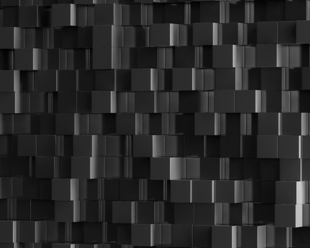 3d Polygon abstract black polygonal geometric box background