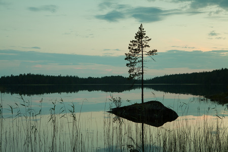 Karelian landscapeの写真素材