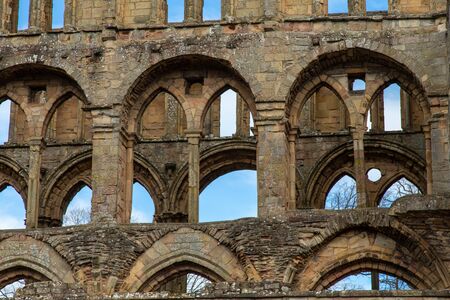 Jedburgh Abbey ruins, (12th-century) On the Scottish Bordersの写真素材