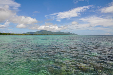 Ocean view from the karimunjawa island, Java, Indonesiaの写真素材