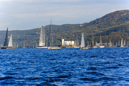 Sailing the Gulf of Trieste for the Barcolanaのeditorial素材