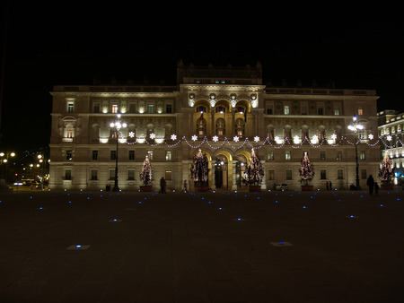 Trieste, Piazza Unitaのeditorial素材