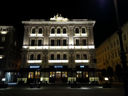 The ancient Hotel Vanoli of Trieste built in the eighteenth century, today is an important hotel known as Duchiのeditorial素材