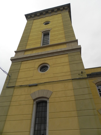 The tower of the Hydrodynamic plant in the old port of Trieste, Italyのeditorial素材