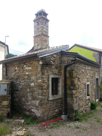 An old stone house in the Karst of Triesteのeditorial素材