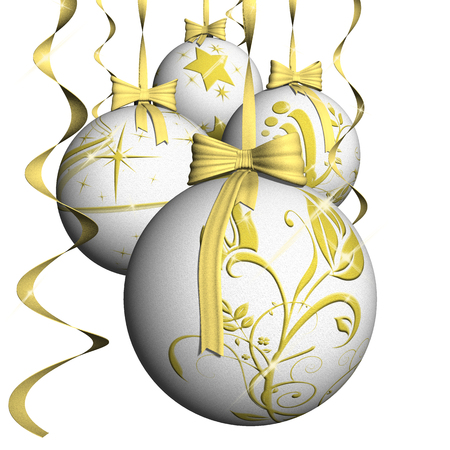 Christmas. Christmas decoration with white background.の写真素材