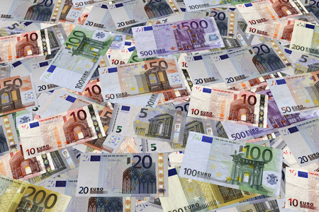 Background. Euro banknotesの写真素材