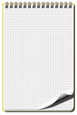 Open and empty note pads with the ability to write text.の写真素材
