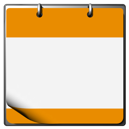 Calendar with text and page placement slightly raisedの写真素材