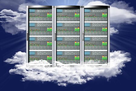 Computer data server. Computer data connection and storage, applications.