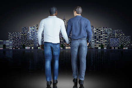 3d illustration. LGBT. Gay pride. On the occasion of Valentine's Day and Gay pride for the love and rights of the LGBT communityの写真素材