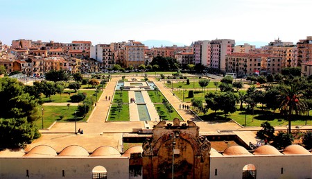 Palermo, Italy - October 01, 2017 - evocative image of the Norman Palace of the Zisaのeditorial素材