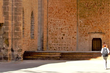 Palermo, Italy - April 25, 2017 evocative image of the church of Santa Maria Spasimo in Palermo