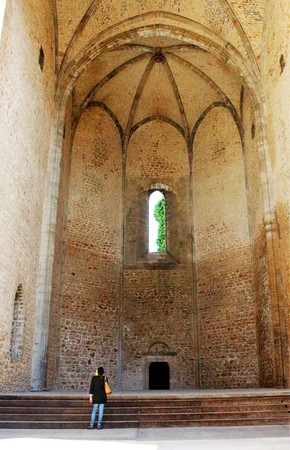 Palermo, Italy - April 07, 2019 evocative image of the church of Santa Maria allo Spasimo in Palermoのeditorial素材