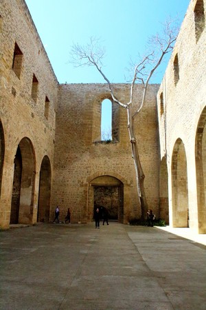 Palermo, Italy - April 07, 2019 evocative image of the church of Santa Maria allo Spasimo in Palermoのeditorial素材