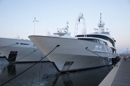 2013 sardinia sea port of Olbia maxi yacht luxuryのeditorial素材