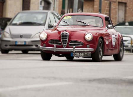 Alfa Romeo 1900 Sprint Pinin Farina in 1952のeditorial素材
