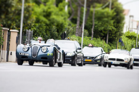vintage car mille miglia 2014のeditorial素材