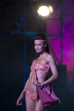 bikini fashion show woman fashion Pesaro in 2014のeditorial素材