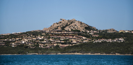 panoramic rock \ 's bear mansion in Sardiniaの写真素材