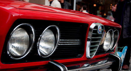 Alfa Romeo alfetta 70s particular frontのeditorial素材