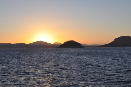SUNSET of Golfo Aranci in Sardinia island, Italy, Europe