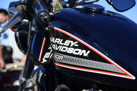PESARO PORTO, ITALY - JUNE 13 - 2018: HARLEY DAVIDSON IN BIKERS BEACH FEST PESARO