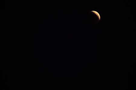 fano italy summer 2018 red moon, eclipse of the moon
