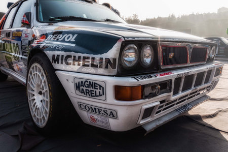LANCIA DELTA EVO HF old racing car rally THE LEGEND 2017 the famous SAN MARINO historical race