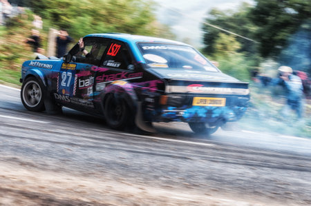 SAN MARINO, SAN MARINO - OTT 21 : FORD ESCORT RS 1977 old racing car rally THE LEGEND 2017 the...
