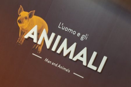 Bologna / Italy - September 24 2019: interior design Fig Eataly World. Fico is a theme park dedicated to the agrofood sector and gastronomy, one of the largest in the worldのeditorial素材