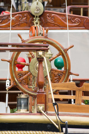 August 19, 201 PORTO CERVO, Italy: HELM VINTAGE YACHT