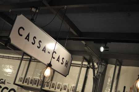 Bologna / Italy - September 24 2019: interior design Fig Eataly World. Fico is a theme park dedicated to the agrofood sector and gastronomy, one of the largest in the worldのeditorial素材