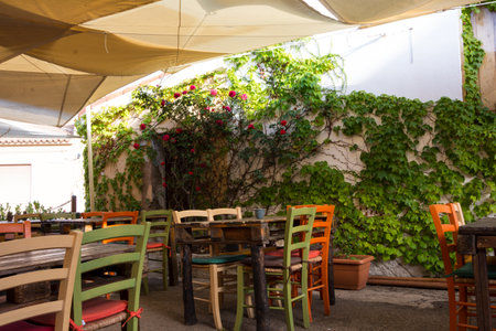 August 20, 2019 - SAN PANTALEO, Italy: exterior building in SAN PANTALEO SARDINIAのeditorial素材