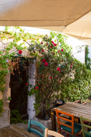 August 20, 2019 - SAN PANTALEO, Italy: exterior building in SAN PANTALEO SARDINIAのeditorial素材