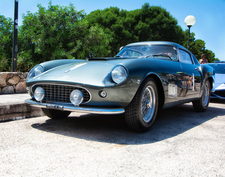 POLTU QUATU - ITALY - JUL 9 - 2022: FERRARI 250 Tour de France Poltu Quatu Classicのeditorial素材