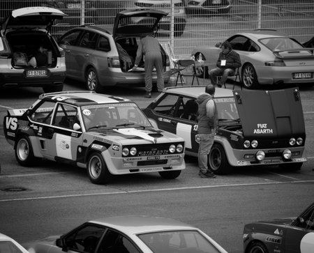 PARMA VARANO , ITALY - 9 NOV - 2024: Fiat 131 Abarth rally vintage car