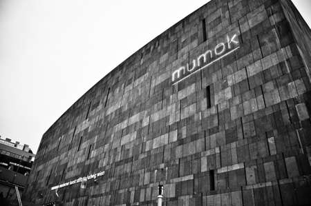 Wien, Austria - Building of MUMOK (Museum Moderner Kunst or Museum of Modern Art) in Museumquartierのeditorial素材