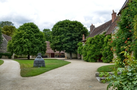 Castle of Chenonceau, Loire region, France. Taken June 27, 2017. The castle farm.のeditorial素材