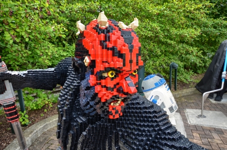 Germany, near Ichenhausen 25 June 2015 Lego park "Legoland". Settings and reproductions made with the legendary plastic bricks.のeditorial素材