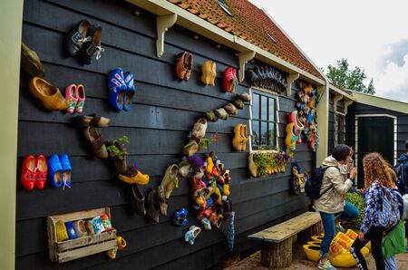 Zaanse Schans, Holland, August 2019. Northeast of Amsterdam is a small community located on the Zaan...