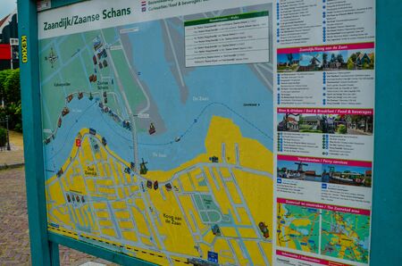 Zaandijk, Holland, August 2019. Northeast Amsterdam is a small community located on the Zaan River....