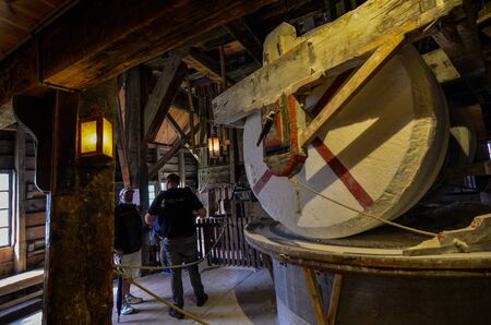 Zaanse Schans, Holland, August 2019.Northeast Amsterdam is a small community on the Zaan...