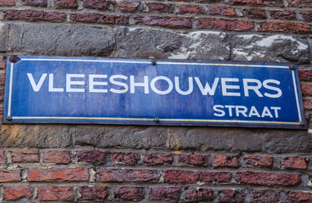 Antwerp, Flanders, Belgium. August 2019. The old meat market is a historic and characteristic building, now used as a museum. Vleeshuis literally means "House of the Meat". Hence the signsのeditorial素材