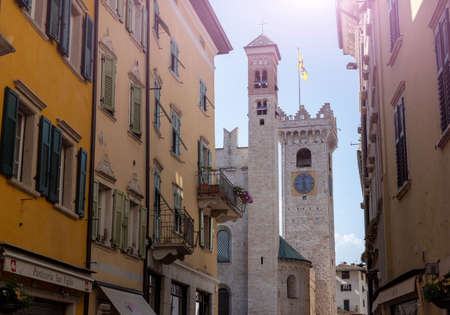 Trento, Trentino, Italy, June 2021. On a beautiful summer day, a beautiful three-quarter view of the...