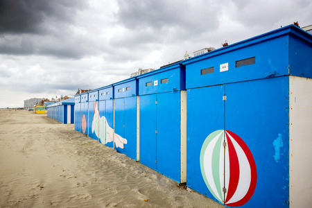 Dunkirk - Malo Les Bains, beach resort of Dunkirk. Nord Pas de Calais, France.のeditorial素材