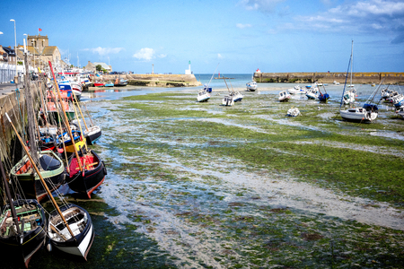 BARFLEUR: Barfleur. Barfleur is a picturesque fishing village in Basse Normandy.の写真素材